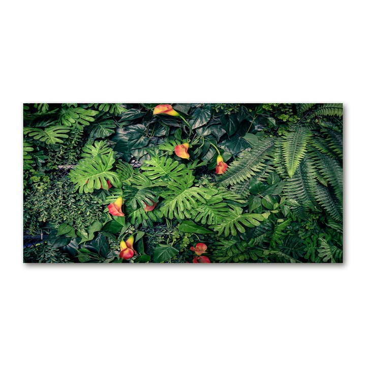 Pictura pe panza. 140 x 70cm. Decorarea peretilor "Jungla exotica”