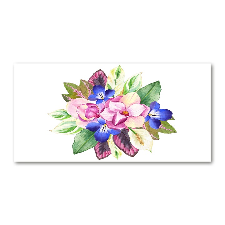 Pictura pe panza. 140 x 70cm. Decorarea peretilor "Un buchet de flori”