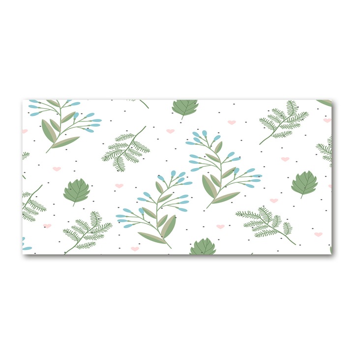 Pictura pe panza, Dimensiune: 140 cm x 70 cm, Decorarea peretilor - Frunze