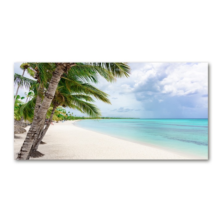 Pictura pe panza, Dimensiune: 140 cm x 70 cm, Decorarea peretilor - Plaja tropicala