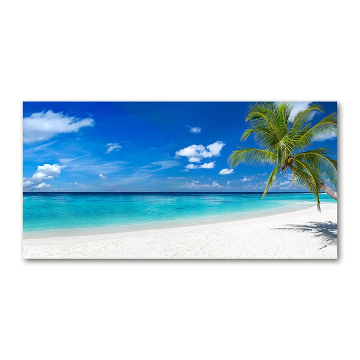 Pictura pe panza, Dimensiune: 140 cm x 70 cm, Decorarea peretilor - Plaja tropicala
