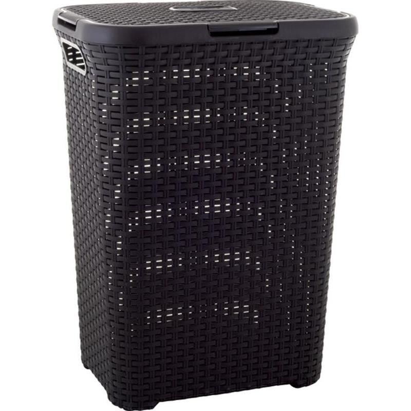 Cos de rufe, 60 L, 44x34x61 cm, maro inchis, CURVER