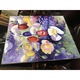 Tablou peisaj de primavara, pictura cu flori de gradina, Tablou pictat manual cu ulei pe panza, 65x55 cm