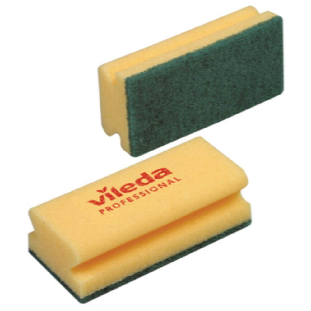 Set 10 Bureti VILEDA Strong, Spuma Poliuretanica Galbena si Fibra Abraziva