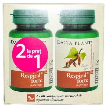 Pachet Respiral forte 60 capsule 1+1 (cadou) Pachet Respiral forte 60 capsule 1+1 (cadou)