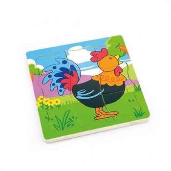 Puzzle Copii, Viga, Cocos, Lemn, 3 ani +, Wonderland, Verde Puzzle Copii, Viga, Cocos, Lemn, 3 ani +, Wonderland, Verde