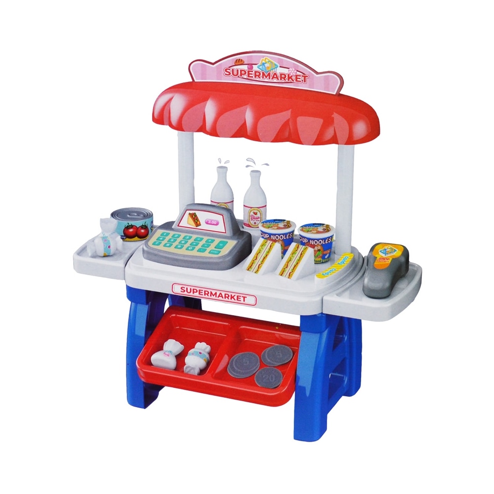 Set de joaca supermarket , 25 de accesorii , Multicolor , 3 ani +