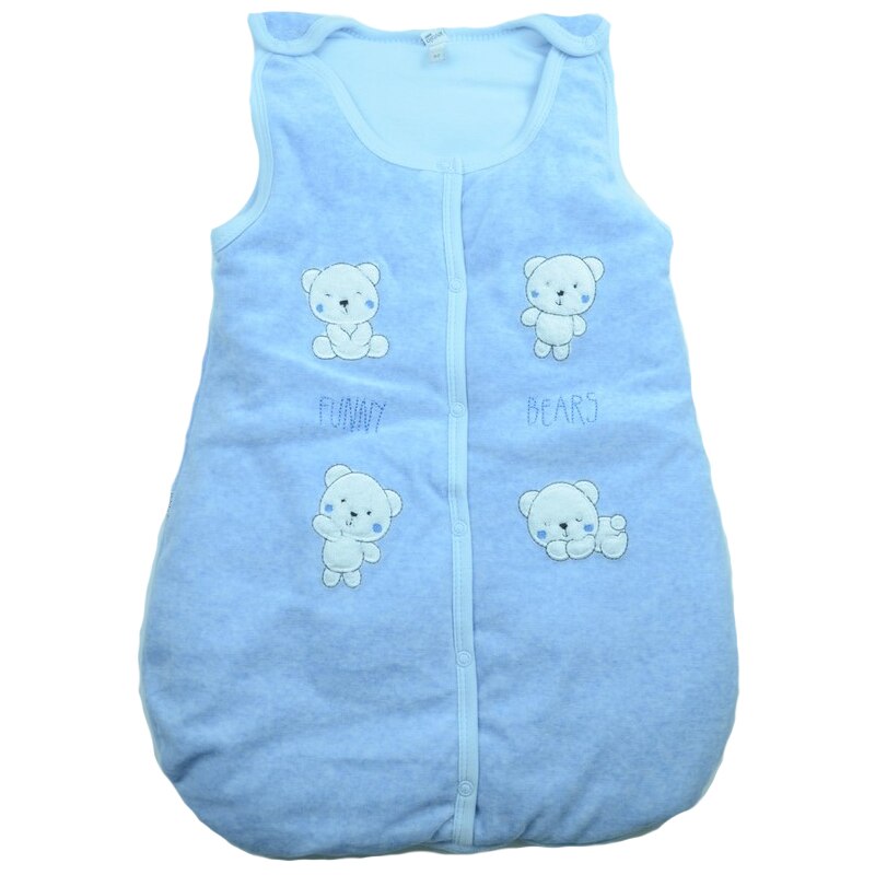 Sac de dormit pentru baieti Koala Funny Bears 07-082, Albastru, 0-3 luni