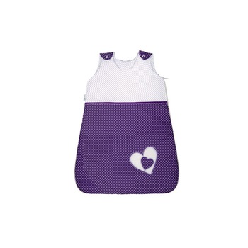 Sac de dormit pentru fete Ty i My Hearts SDTMH2-M2, Mov, 12-24 luni Sac de dormit pentru fete Ty i My Hearts SDTMH2-M2, Mov, 12-24 luni