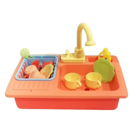 Chiuveta de jucarie + accesorii la cutie 16 piese, 41 x 27 x 25 cm