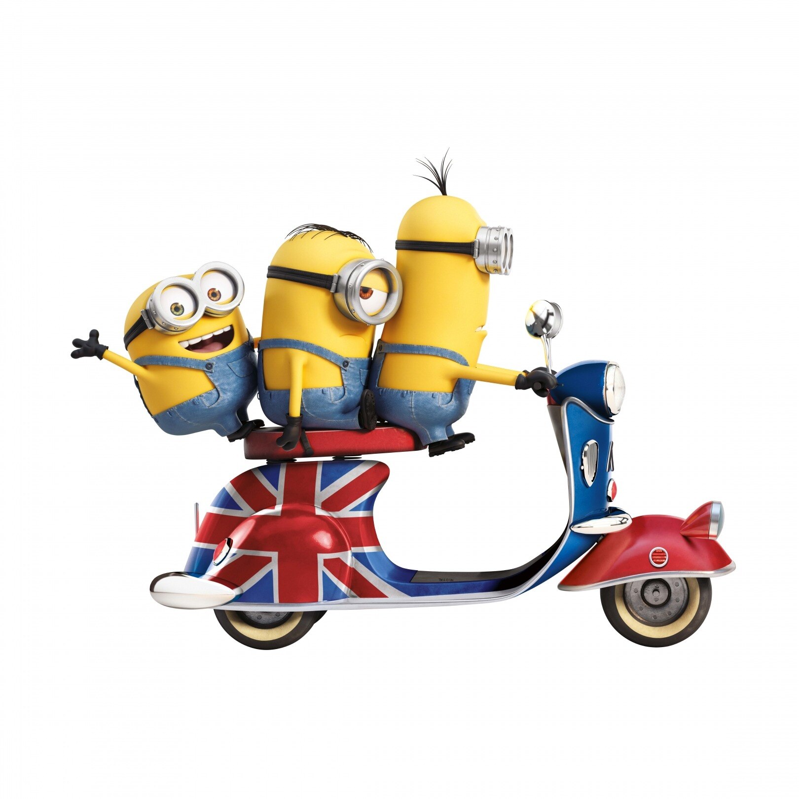 Sticker pentru perete , Minioni, Vespa