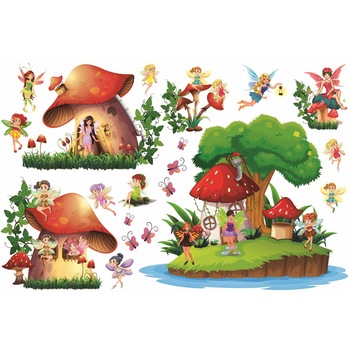 Stickere copii - Lumea zanelor - 160x50 cm Stickere copii - Lumea zanelor - 160x50 cm