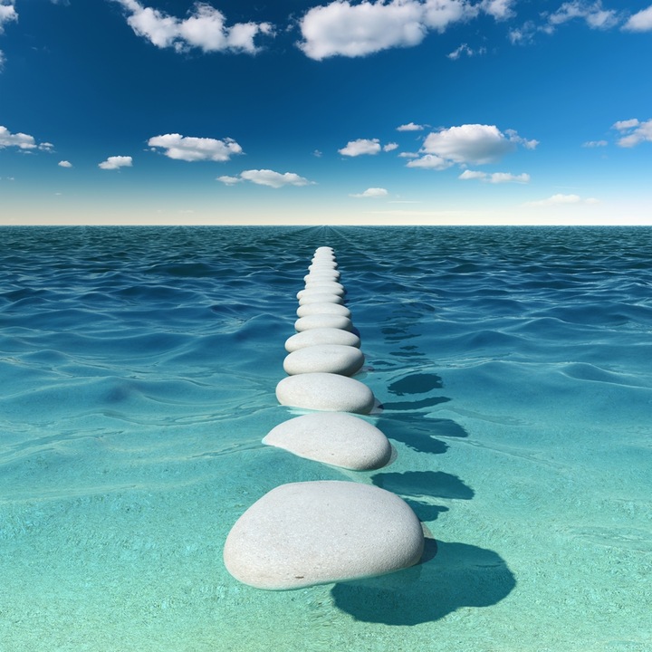 Sticker 3D pentru Podea - Drum infinit - 56x75 cm