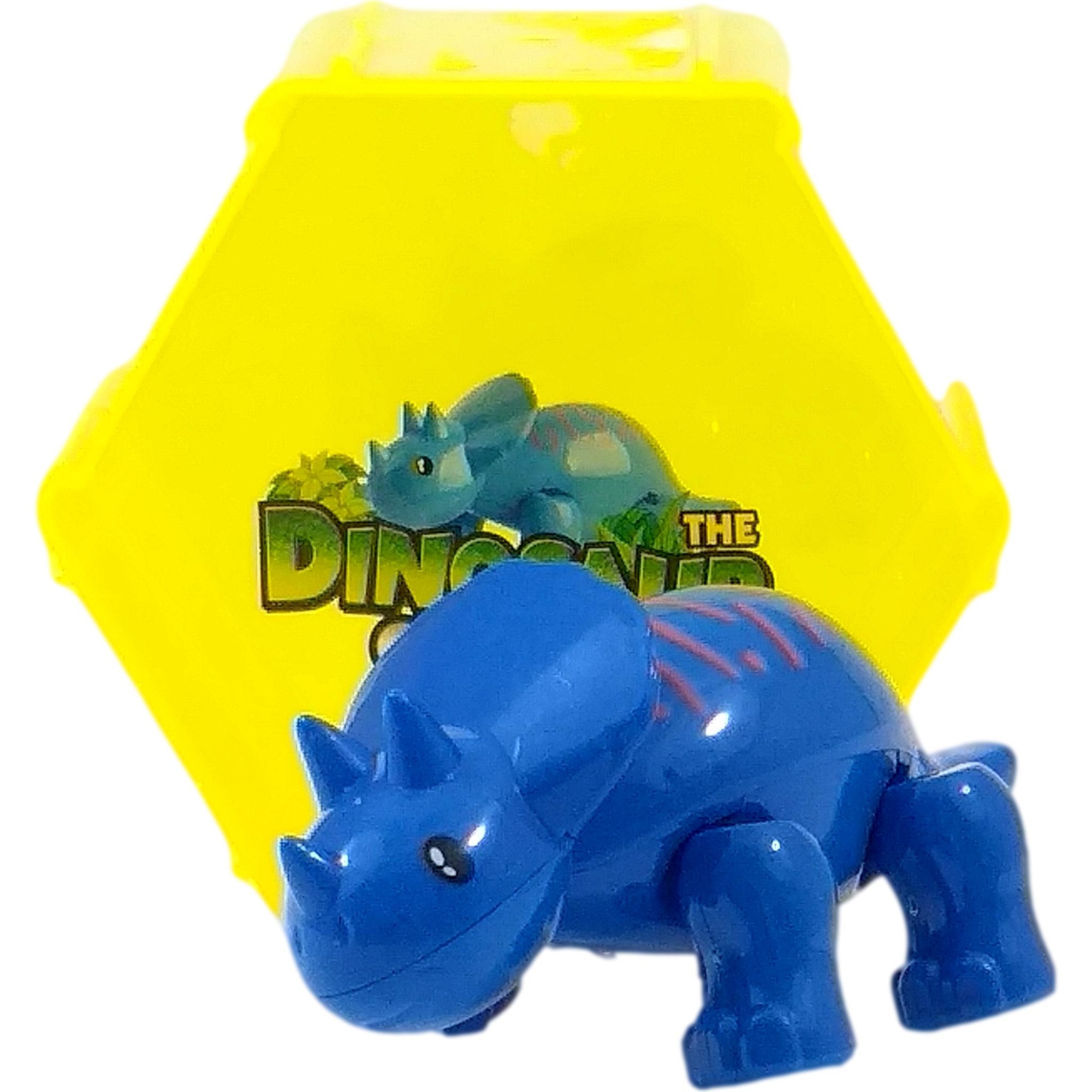 Figurina Dinozaur, Century, cu Ventuze, Colectie Care Se Transforma In Ou, In Cutie, Albastru