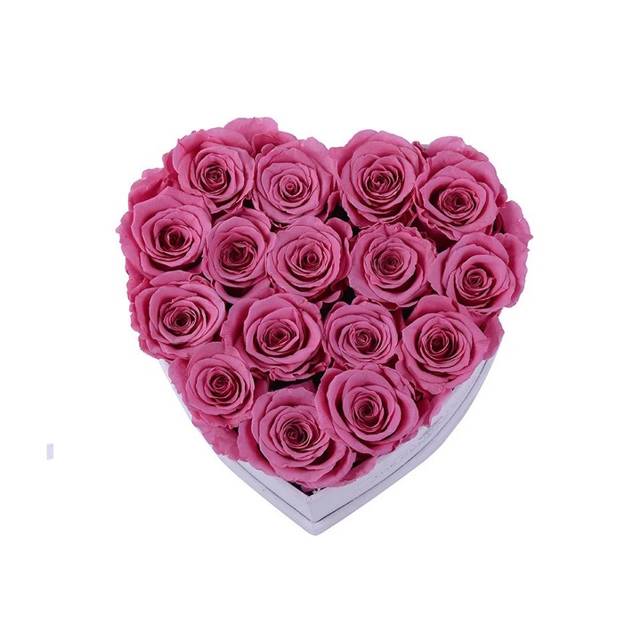 Aranjament floral inima cu trandafiri Lila de sapun Special S