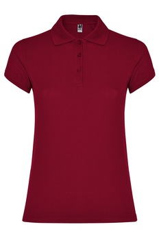 Tricou polo femei, bumbac, Roly Star, Visiniu Tricou polo femei, bumbac, Roly Star, Visiniu
