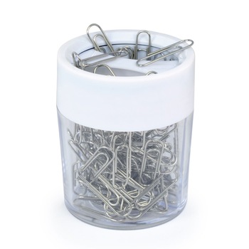 Dispenser magnetic Rapesco, pentru agrafe plus 100 agrafe zincate Dispenser magnetic Rapesco, pentru agrafe plus 100 agrafe zincate