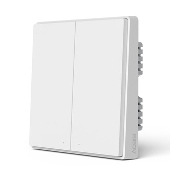 Intrerupator Smart ingropat cu 2 butoane, Xiaomi Aqara, QBKG22LM D1, fara NUL, Zigbee Intrerupator Smart ingropat cu 2 butoane, Xiaomi Aqara, QBKG22LM D1, fara NUL, Zigbee
