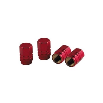 Set Ornamente capacele valve Hexagonal 4 bucati, culoare Rosu Set Ornamente capacele valve Hexagonal 4 bucati, culoare Rosu