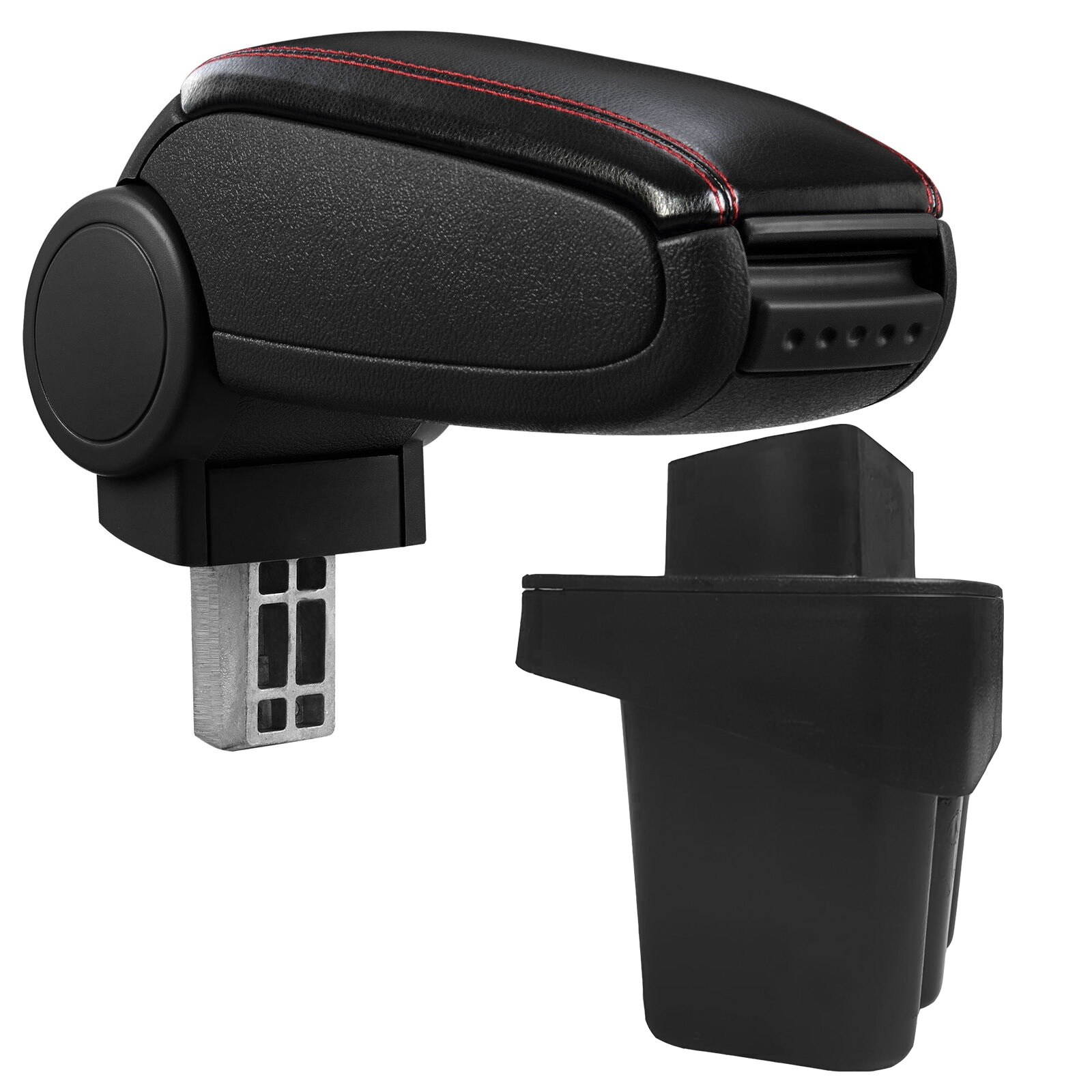 Cotiera Hyundai Accent 4 IV (08.2010-2016) marca aVr - negru piele ecologica cu cusatura rosie