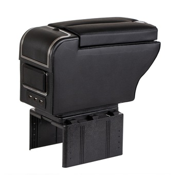 Cotiera auto multifunctionala cu porturi USB 4Cars Cotiera auto multifunctionala cu porturi USB 4Cars