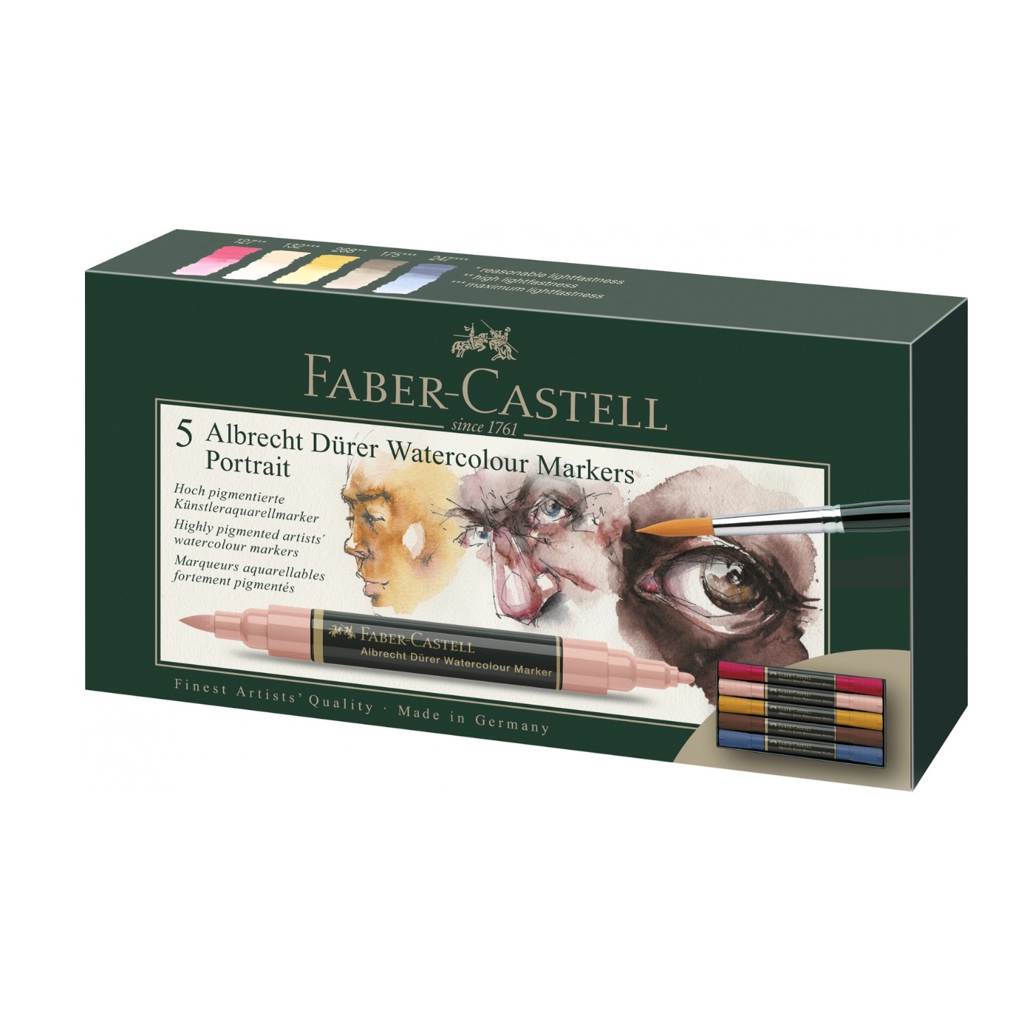 Set 5 Markere Solubile Portret A.Durer Faber-Castell