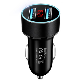 Incarcator Auto 12/24V Telefon GPS Tableta 2 x USB 5V-3.1A, culoare negru Incarcator Auto 12/24V Telefon GPS Tableta 2 x USB 5V-3.1A, culoare negru