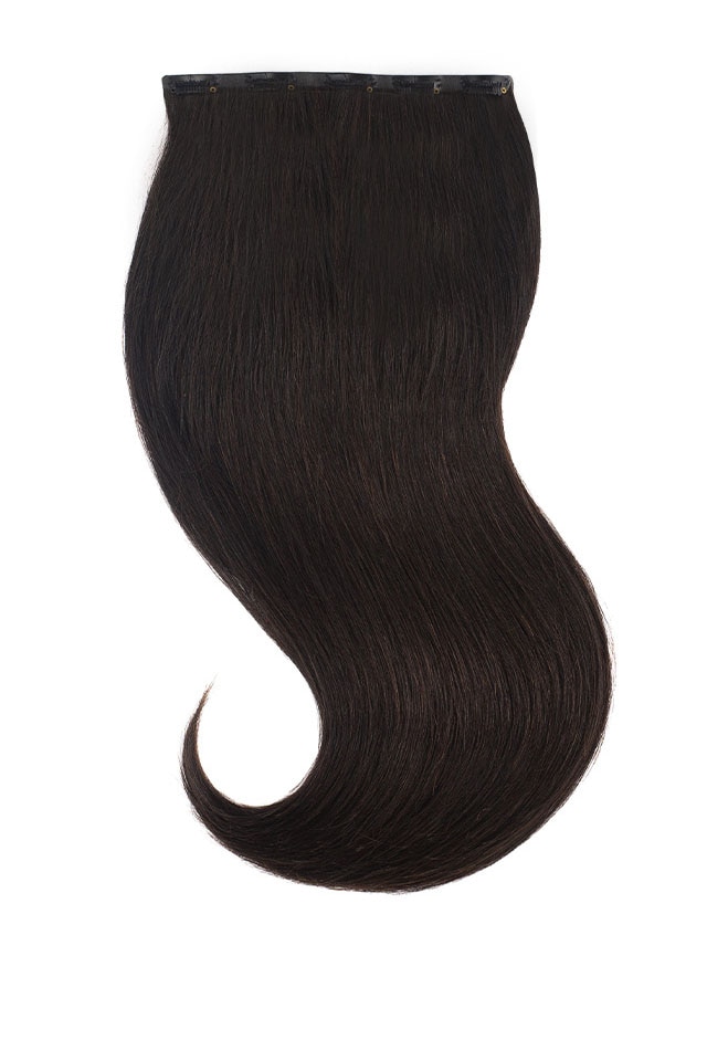 Extensii Par Natural Amora Tresa Black Collection Negru Natural 1B, 45 cm