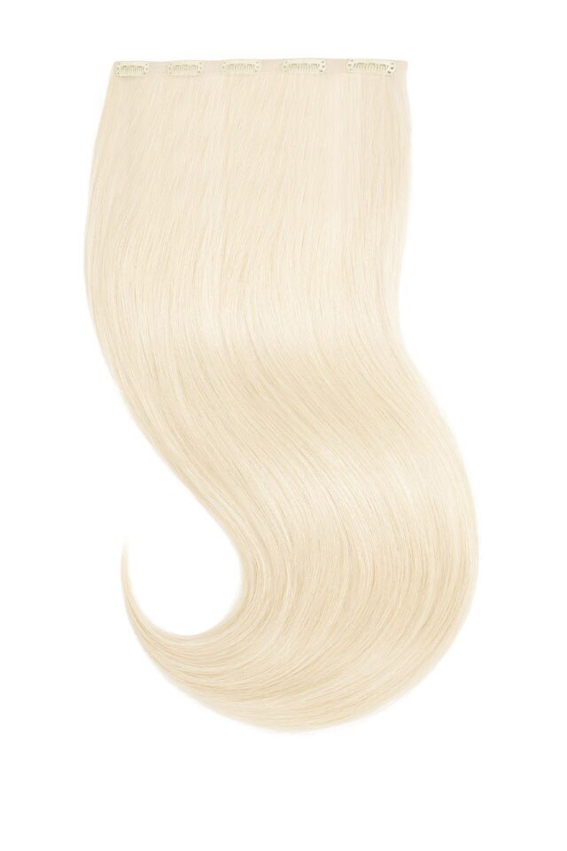 Extensii Par Natural Amora Tresa Black Collection Blond Rece Perlat 60, 45 cm