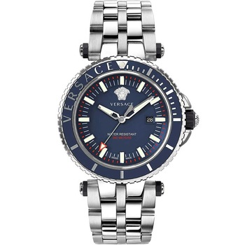 Ceas barbatesc Versace VEAK00418, Quartz, 46mm, 5ATM, Argintiu Ceas barbatesc Versace VEAK00418, Quartz, 46mm, 5ATM, Argintiu