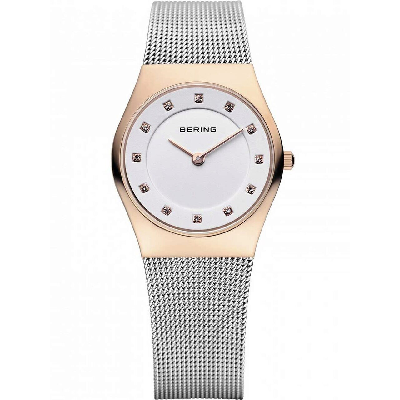 Ceas de dama Bering 11927-064, Quartz, 27mm, 5ATM, Auriu
