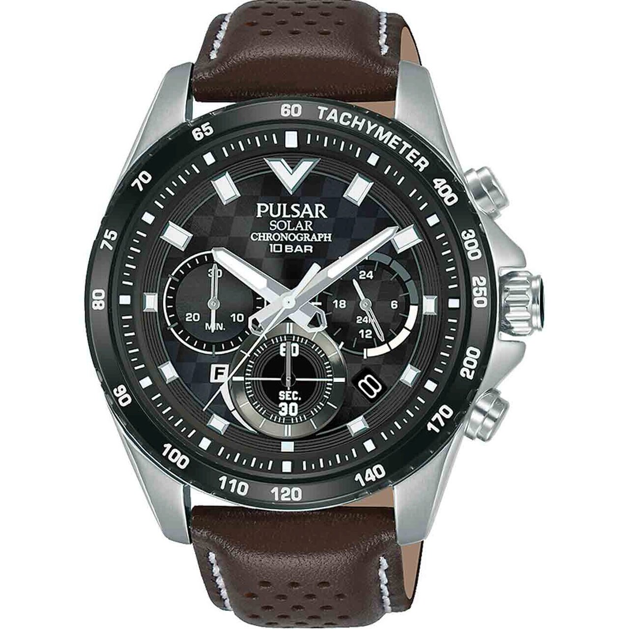 Ceas barbatesc Pulsar PZ5109X1, Quartz, 45mm, 10ATM, Argintiu