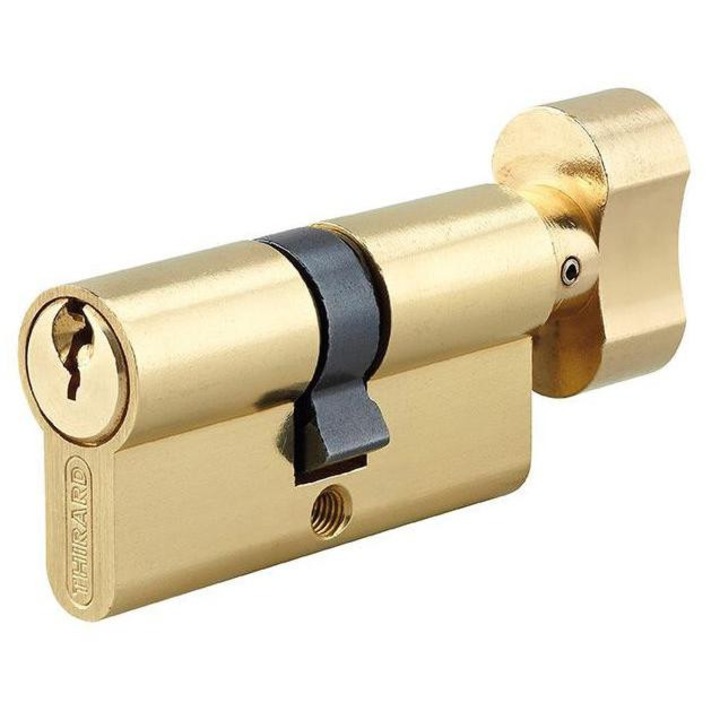Cilinderzár 30 x 30 mm, gombbal, STD, 3 kulcs