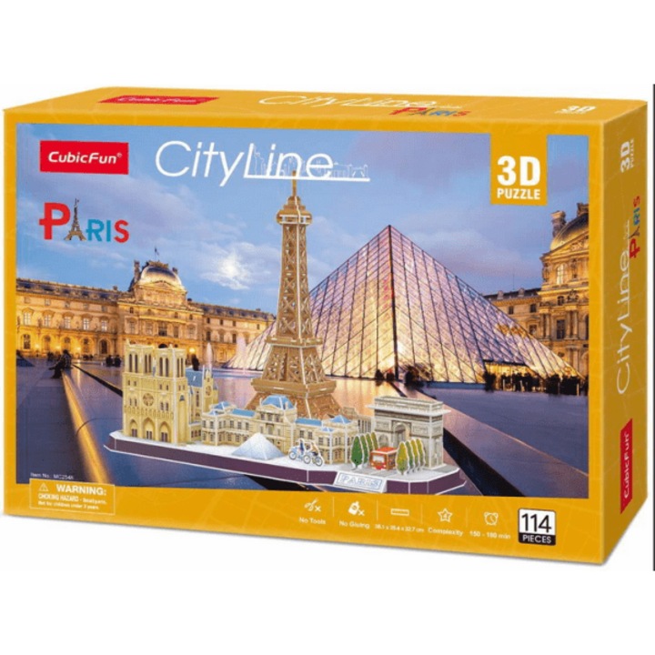 CubicFun 3D puzzle 123 db-os Párizs
