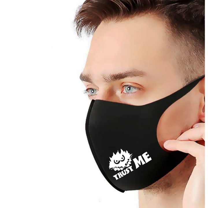 Trust Me - 3D fazonú dizájn szájmaszk
