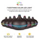Légnedvesítő / Aromaterápiás diffúzor ultrahanggal, 300ml, 7 fényhatás, távirányítóval, wenge fával
