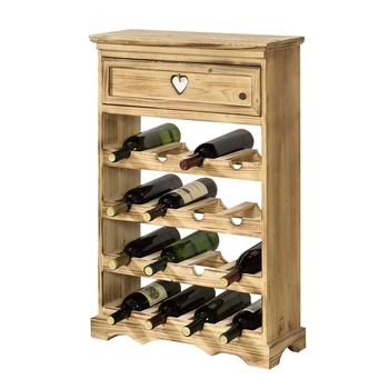 Suport sticle vin Mosel, en.casa, 86 x 55 x 22 cm, culoarea lemnului, cu 4 nivele, 16 sticle Suport sticle vin Mosel, en.casa, 86 x 55 x 22 cm, culoarea lemnului, cu 4 nivele, 16 sticle