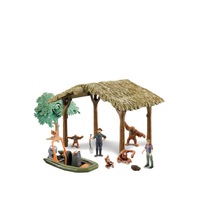 Set de joaca adapost cu animale salbatice, urangutani