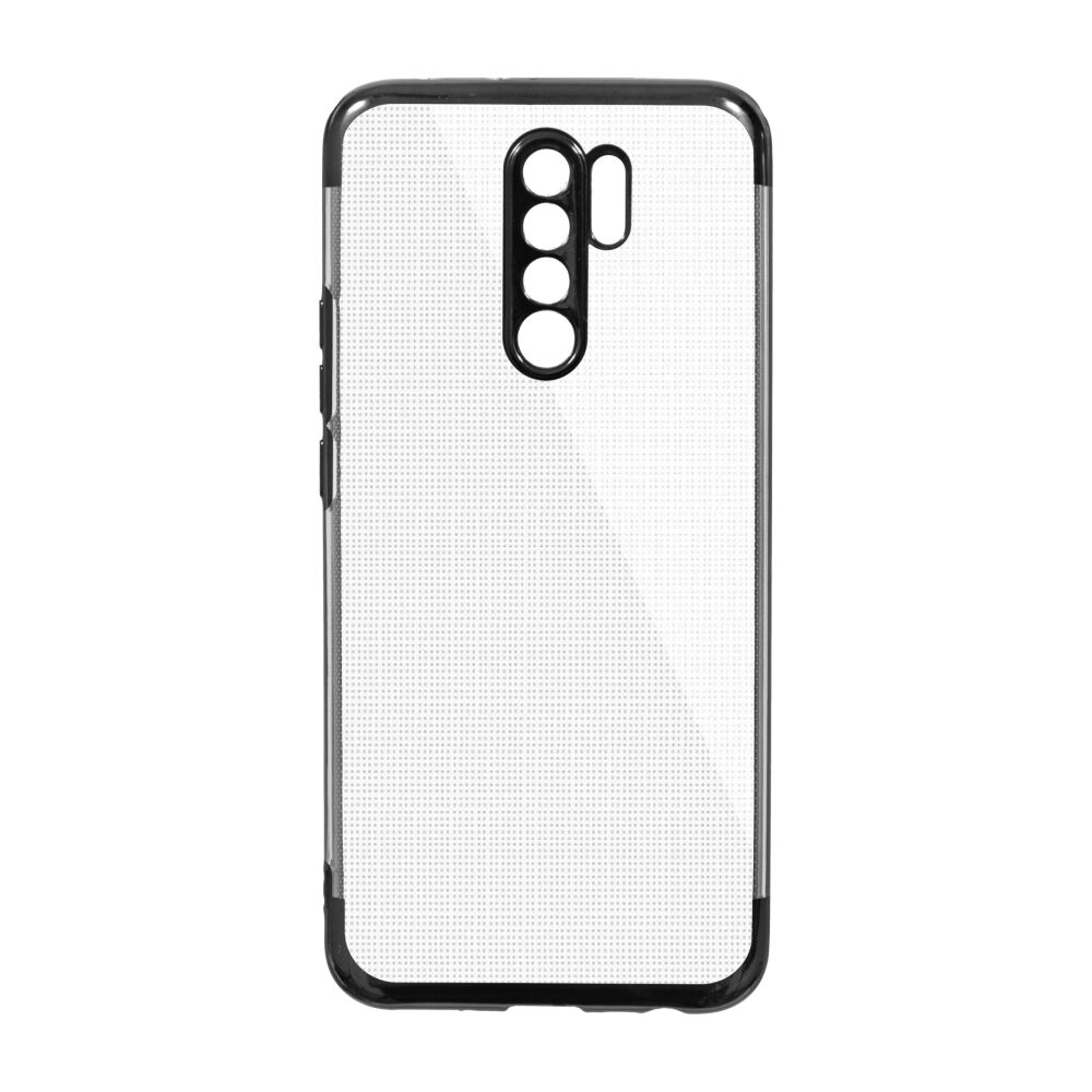 Husa Silicon Elektro Glitter pentru Xiaomi Redmi 9, Negru