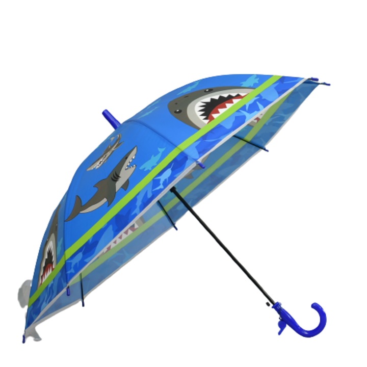 Gyermek esernyő 41694-2, átmérő 84 cm, kék cápákkal