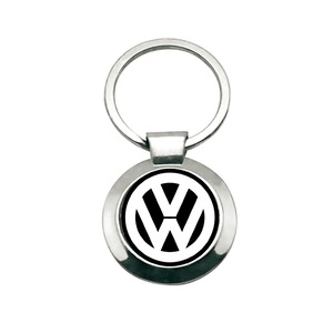 Genuine VOLKSWAGEN Stainless Steel 'VW' Logo Emblem Key Ring Chain  000087908