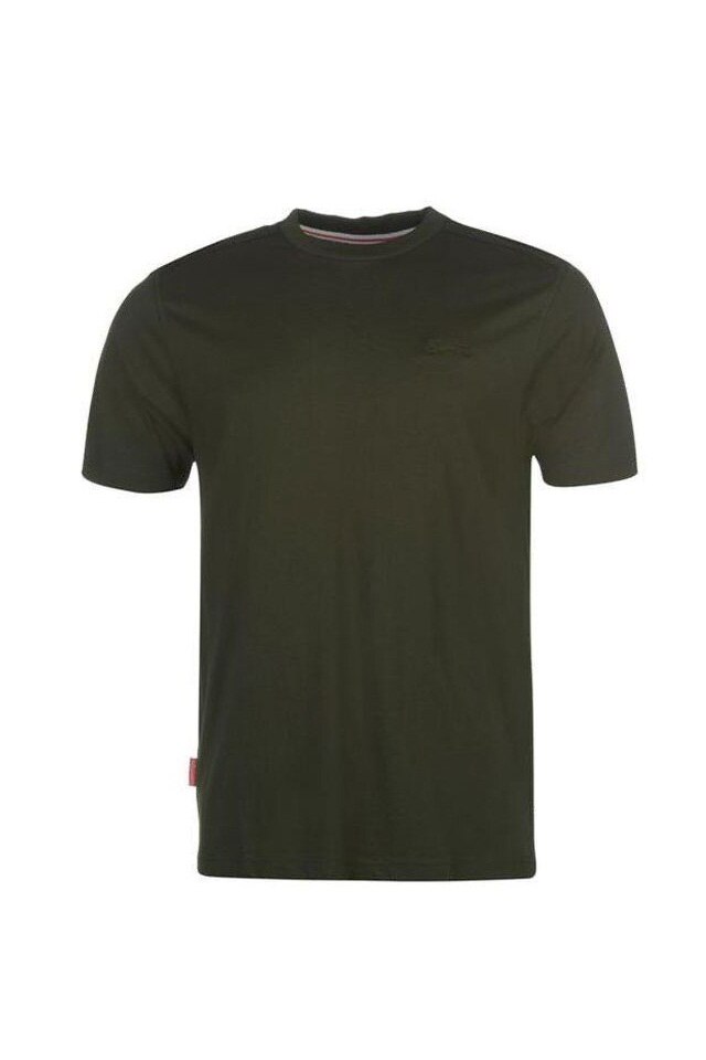 Tricou barbati, Slazenger Plain T, Bumbac, 2XL EU, Verde inchis