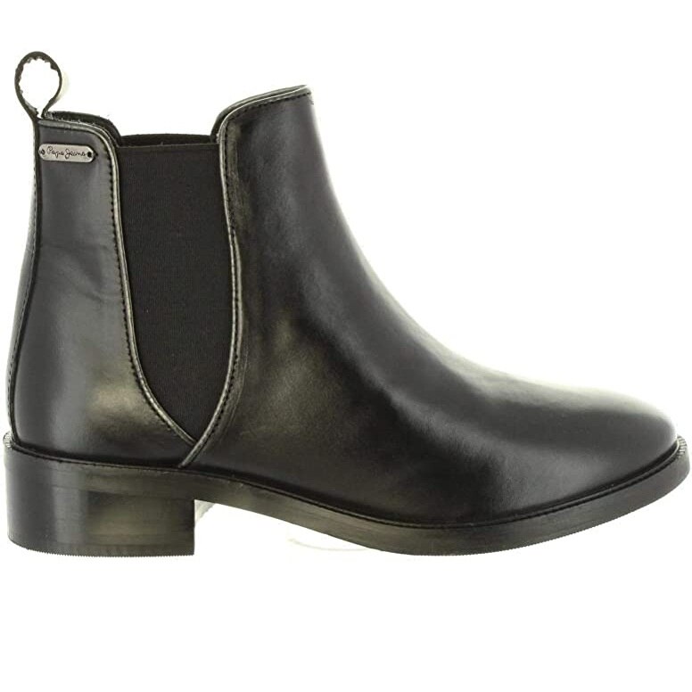 Ghete din piele naturala Pepe Jeans Devon Basic, Negru, 41 EU