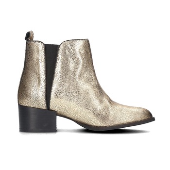 Pepe Jeans London, Botine din piele naturala Waterloo Night, Maro Bronz, 36 EU Pepe Jeans London, Botine din piele naturala Waterloo Night, Maro Bronz, 36 EU