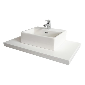 Blat mdf si lavoar seria 402 - 80cm , Badenmob , alb rustic Blat mdf si lavoar seria 402 - 80cm , Badenmob , alb rustic