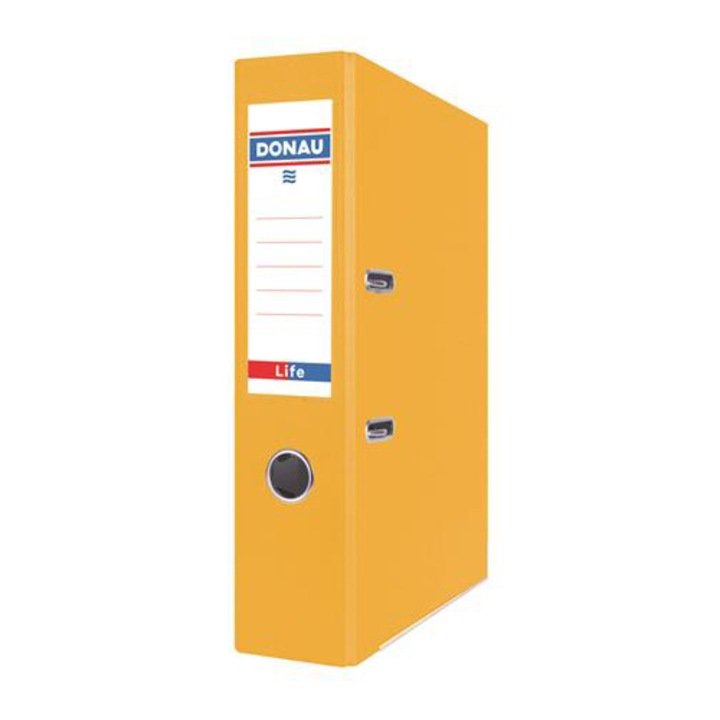 Organizator de dosare , 75 mm, A4, Carton, Galben neon