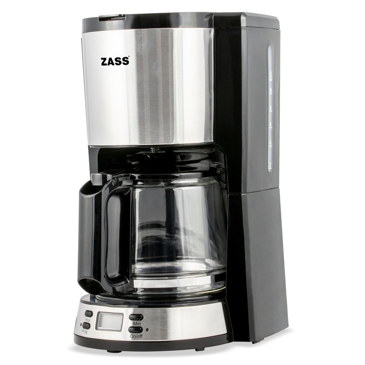 Cafetiera Zass ZCM 04 T, 1000 W, 1.5 l, Argintiu