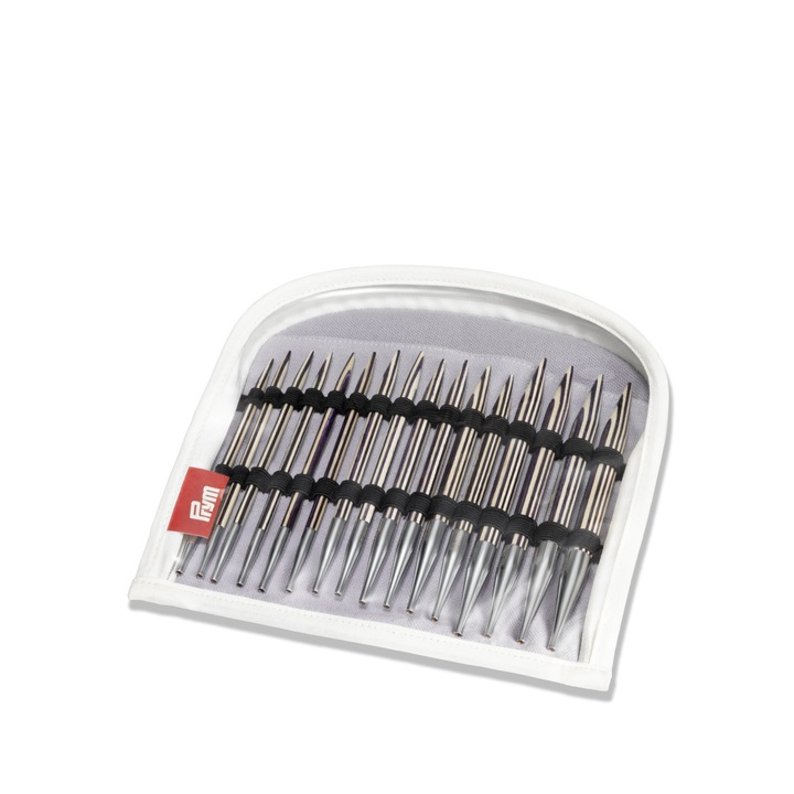 Kör alakú tűszett, fa, denevér, 4-10 mm -ig, 8 fej + 4 szál, Knit Pro Prym