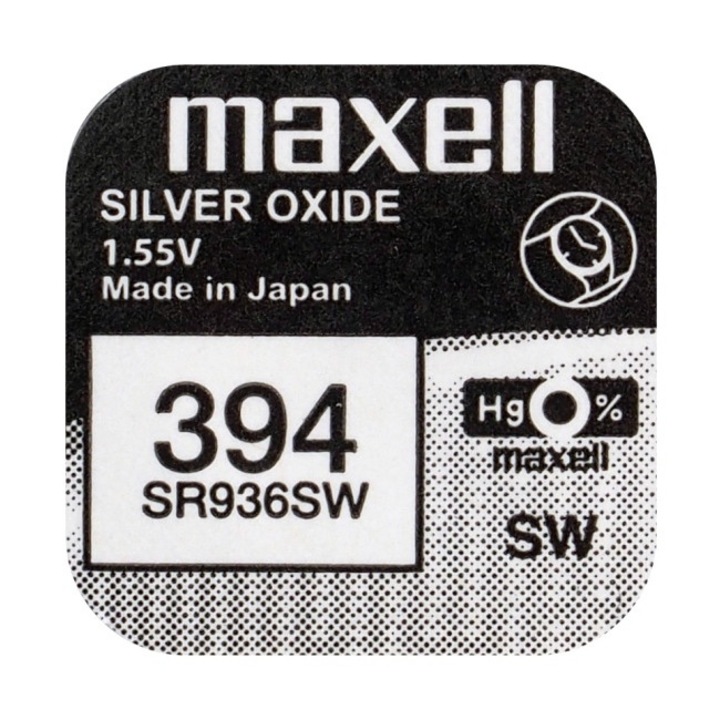 Бутонна батерия сребърна MAXELL SR-731 SW / 329/, 1.55V