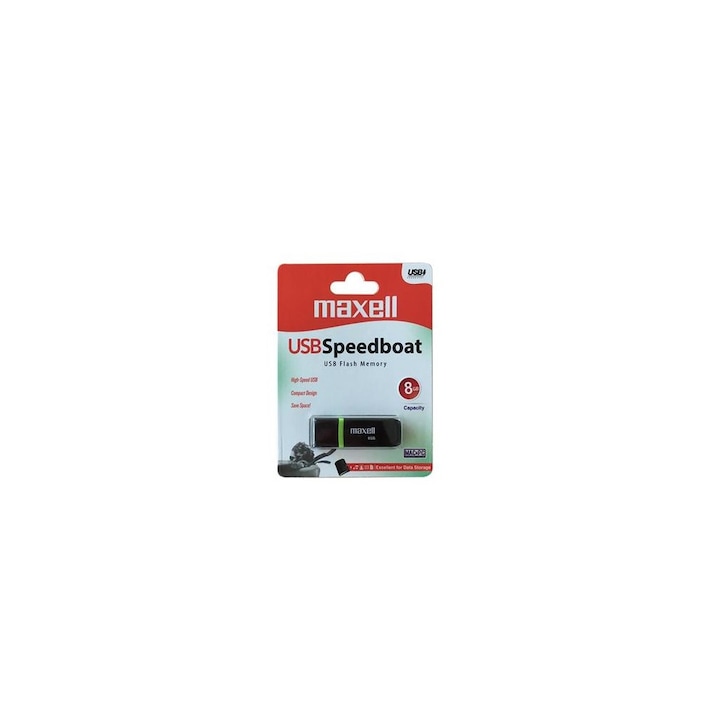 USB ΠΏΠ°ΠΌΠ΅Ρ MAXELL SPEEDBOAT, USB 2.0, 8GB, Π§Π΅ΡΠ΅Π½